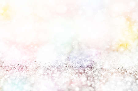 abstract defocused lights, sparkling holiday bokeh backgroundの写真素材