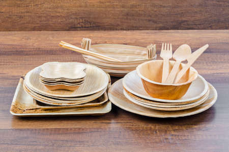 Kitchenware made from dried betel nut leaf palm, natural material. The Green product eco friendly...