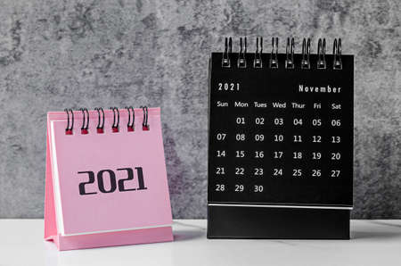 The Mini Calendar November 2021.の写真素材