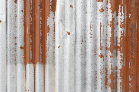 Old zinc texture background, rusty on galvanized metal surface.