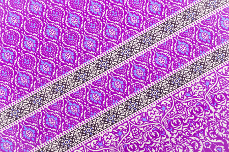 Beautiful and colourful of art Thailand Batik Pattern.の写真素材