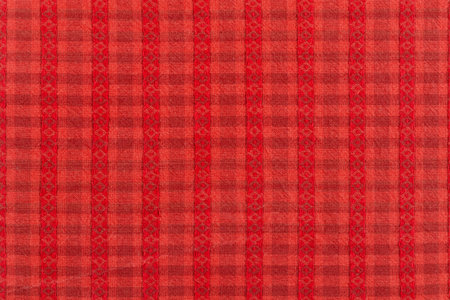 Red fabric texture background.