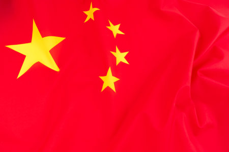 The National flag of China High resolutionの写真素材
