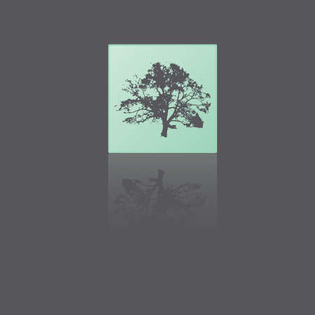 Reflective treeのイラスト素材