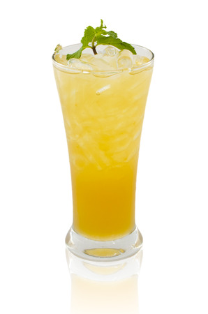 Fresh Fruit Juice Drinking Isolated Ice Coldの写真素材