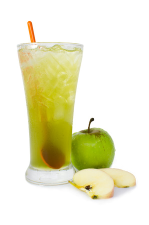 Fresh Fruit Juice Drinking Isolated Ice Coldの写真素材