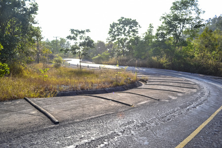 The Way Talamok-Phutok Road to Sea fog Loei Thailandの写真素材