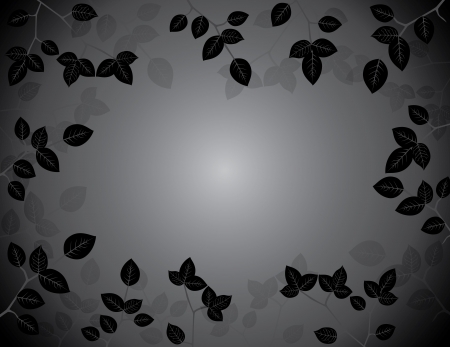 Vector Illustration of tropical leaf backgroundのイラスト素材