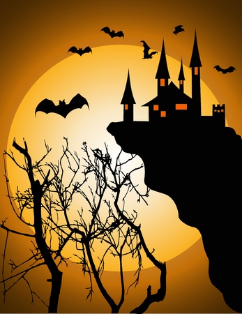 Vector Illustration Of halloween invitation or background のイラスト素材