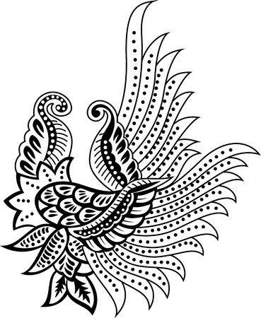 floral design elementのイラスト素材