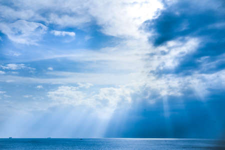 blue sky and white clouds