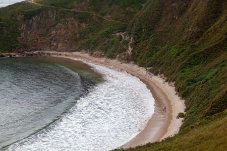 Beach of Torimbia near to Llanes village in Asturias Spain