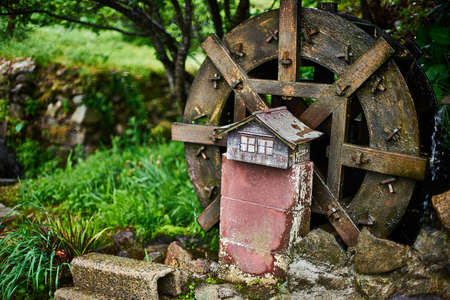 Small water wheelの写真素材