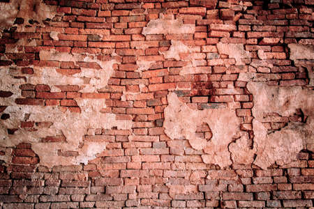 old red brick wall texture backgroundの写真素材