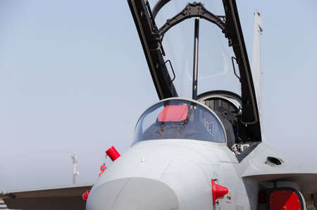 Thai military fighter plane.Jet plane. cloned out some of the numbers and the unit tags in order to prevent identificationの写真素材