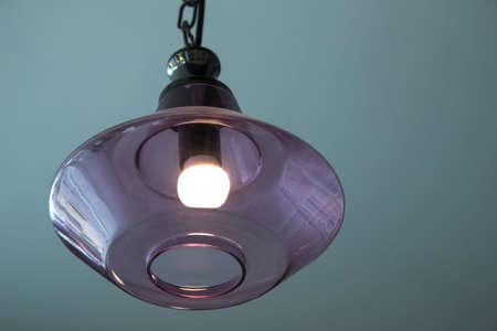 Chrystal chandelier lamp on the ceiling in Dining room Adjusting the image in a Luxury tone .Decorative elegant vintage and Contemporary interior Conceptの写真素材