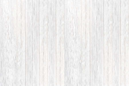 Empty plank white wooden wall texture background. White wood background. Rustic wooden wall texture background.の写真素材