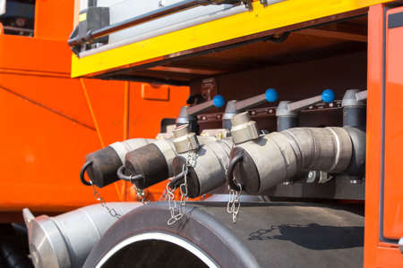 Control system of fire engine or fire truck. System will have a water shutoff valve. Pressure Check...