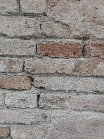 Background of brick wall texture. close up. Selective focus.の写真素材