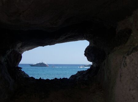 look through the rocks to see a dreamのeditorial素材