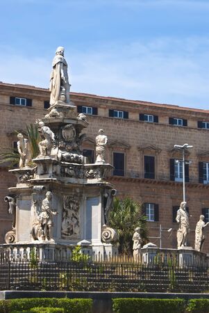 Detail of the Normans palace, Palermo,Sicilyのeditorial素材