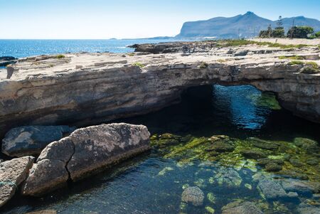 Beatiful view from Favignana island.Sicily, Italy, Aegadianの写真素材