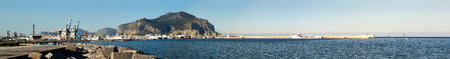 Panoramic view of Palermo. Foro Italico, Palermo, Sicilyのeditorial素材