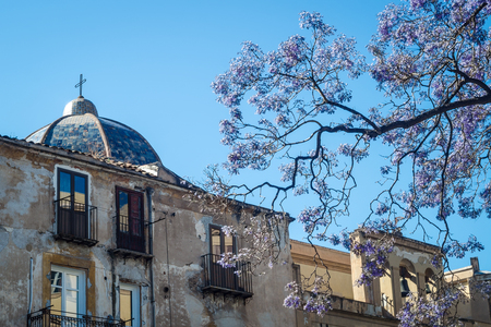 ancient dome near Piazza Marina in Palermo, Sicily, Italyのeditorial素材