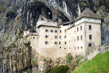 Predjama Castle, situated in the middle of a cliff near Postojna Cave, is the largest cave castle in the worldのeditorial素材
