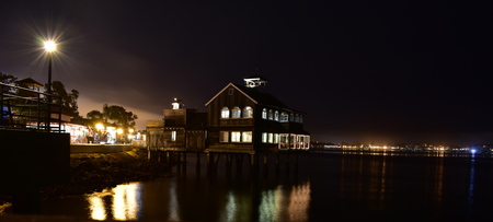 Waterfront Seaport Village - This photo was taken at Seaport Village in San Diegoのeditorial素材