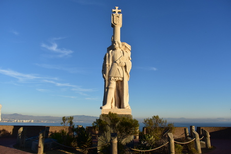 San Diego, California -  USA - December 04, 2016: San Diego, California -  USA - December 04, 2016: Cabrillo Statue at  Cabrillo National Monumentのeditorial素材