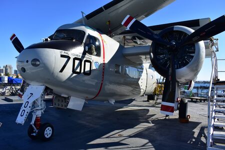 San Diego, California - USA - Dec 04,2016 - USS Midway Museumのeditorial素材