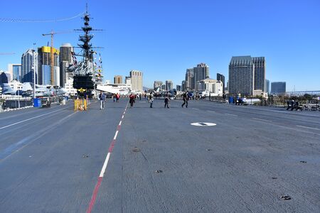 San Diego, California - USA - Dec 04,2016 -  Aircraft USS Midway Museumのeditorial素材