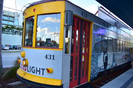 Tampa, Florida - USA - January 07, 2016 :  Tampa, Florida - USA - January 07, 2016 :  TECO Ybor City Streetcarのeditorial素材