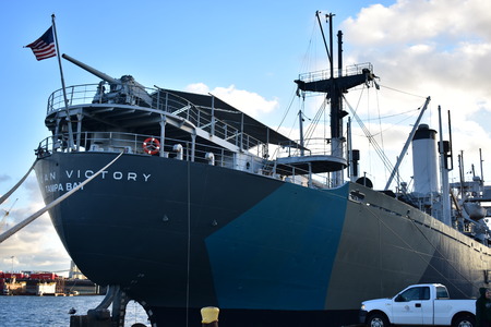 Tampa, Florida - USA - January 07, 2016: American Victory Ship Tampa Bay