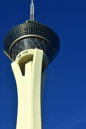 Las Vegas, Nevada - USA - June 05,2017 -  The top of the Stratosphere Tower.のeditorial素材