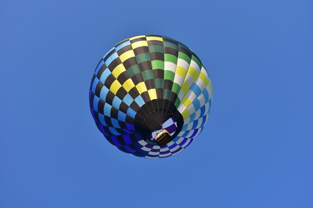 Lincoln, Illinois - USA - August 25, 2017: Blue Sky Hot Air Balloonのeditorial素材