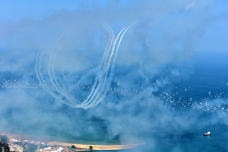 Chicago, Illinois - USA - August 19, 2017: 59th annual Chicago Air Showのeditorial素材