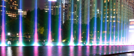 Kuala Lumpur, Malaysia - November 3, 2017: KLCC Park Fountainのeditorial素材