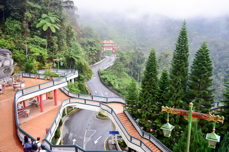 Genting Highlands, Malaysia: Entrance to the Chin Swee Templeの写真素材