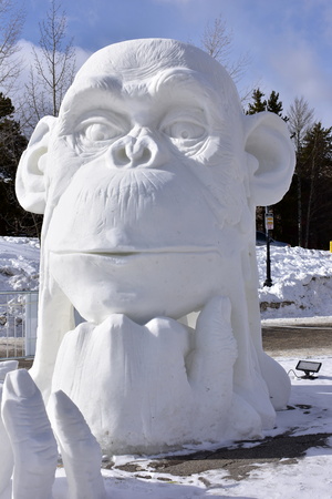 Breckenridge, Colorado, USA: Jan 28, 2018: Breckenridge Snow Sculpture Championshipsのeditorial素材