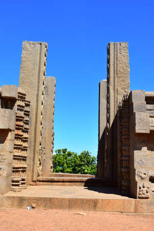 Chennai, Tamilnadu - India - September 09, 2018: Raya Gopuram in Mahabalipuramのeditorial素材