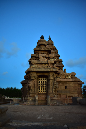 Chennai, Tamilnadu - India - September 09, 2018: Seashore Temple in Mahabalipuramのeditorial素材