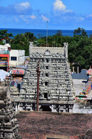 Chennai, Tamilnadu - India - September 09, 2018: Sri Sthala Sayana Perumal Temple