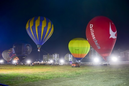 Chennai, Tamilnadu - India, January 6, 2019 : Hot Air Ballon Festivalのeditorial素材
