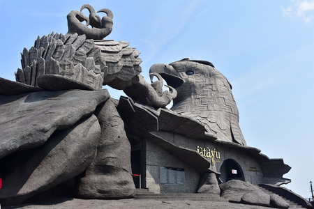 Kollam, Kerala, India - March 2, 2019 : The biggest concrete bird statue in the worldのeditorial素材