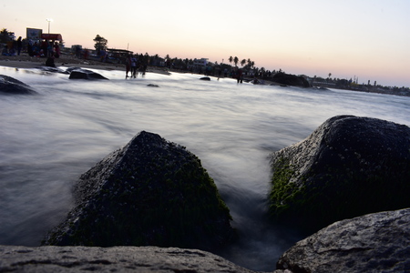 Sunset at Kovalam Beach in Chennai