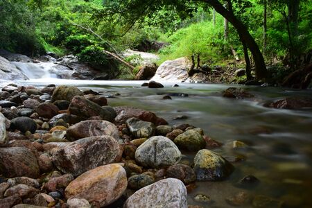 Kurangani Kottakudi River in Tamilnaduの写真素材