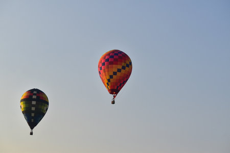Indianola, Iowa, USA - Aug 03, 2024: National Balloon Classic Hot Air Balloon Festivalの写真素材