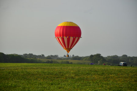 Indianola, Iowa, USA - Aug 03, 2024: National Balloon Classic Hot Air Balloon Festivalの写真素材